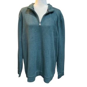 Croft & Barrow Women’s Extra Soft Blue Quarter Zip Collar Pullover Sweatshirt XL